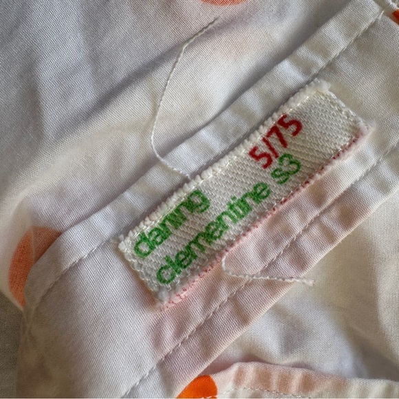 Seaplane XL Vibrant Orange Polka Dot Camp Button Down Men's Short Sleeve Shirt - Picture 11 of 11